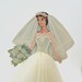 Honeycomb Paper Bride Table decoration 1950s