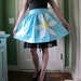 Bright Blue Apron with Large White Daisy