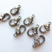 8 Large Lobster Clasp with Rhinestone