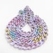 Painted Aluminum Chain , Colored jewelry Chain , Purple