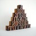 FREE SHIPPING - A to Z -26 Vintage Letterpress Wooden Letters Collection - VB01