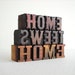 Home Sweet Home -13 Vintage Letterpress Alphabets Collection - VB02