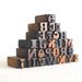 FREE SHIPPING - A to Z - 26 Vintage Letterpress Mini Letters Alphabets Collection - Micro Series - VB30