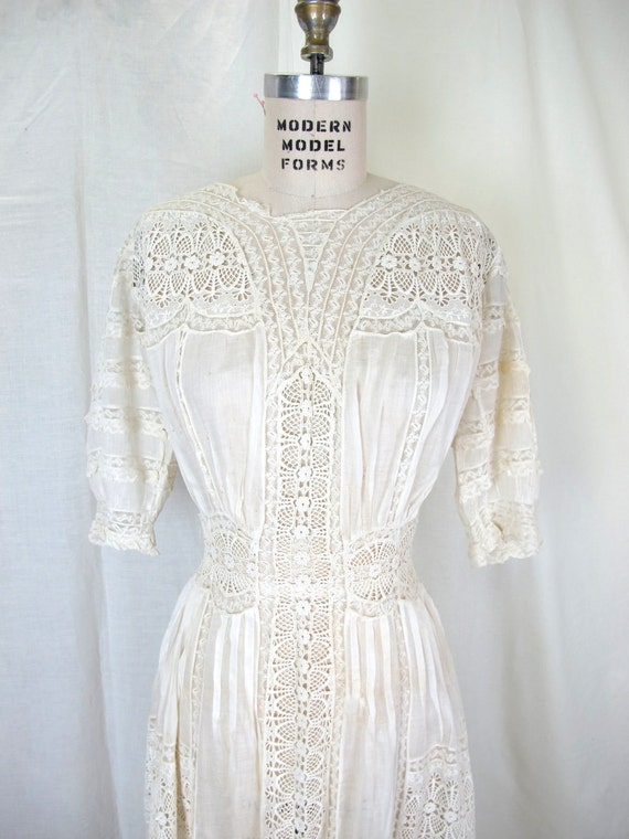 1900s Lingerie Dress Tea Dress Victorian Edwardian Fine