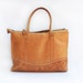 Vintage Large Hand Tooled Leather Weekender