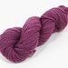 Handspun Naturally Hand Dyed 220 yards Two Ply Superwash Wool Yarn in Brambleberry Purple