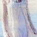 Cocheted Flowers & Lace Cardigan / Beach Cover-Up - Made to Order