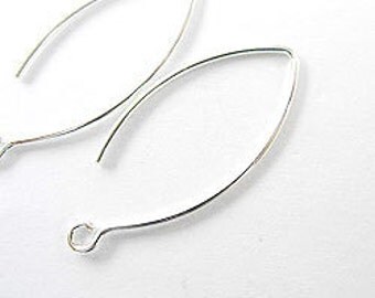 5 pairs of 925 Sterling Silver Ear Wires 12x28 mm. :th1103