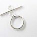5 of 925 Sterling Silver Toggles 10 mm. :th1069