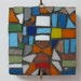 Colorful Mosaic Key Holder Wall Mount Hook Glass Tile Decorative Hanger