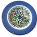 Ceramic Plate Mosaic Blue wall Art hanging Home Decoration easel glass decoupage