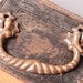 Vintage drawer pull handle. Silver tone.