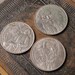 Set of 3 Soviet Russian rubles metal coins. 1988 and 1987