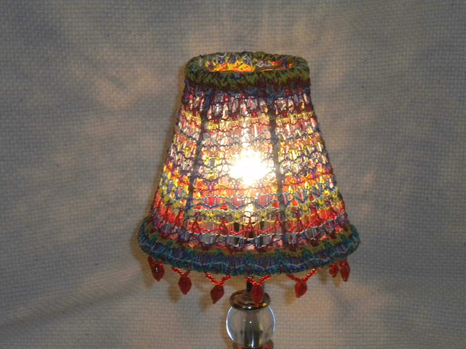 Multicolored Upcycled Lampshade