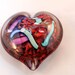 Valentine Red Heart - Murano-style suncatcher, paperweight, home decor