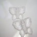 Czech Pressed Glass Butterfly Matte Crystal - CL0002