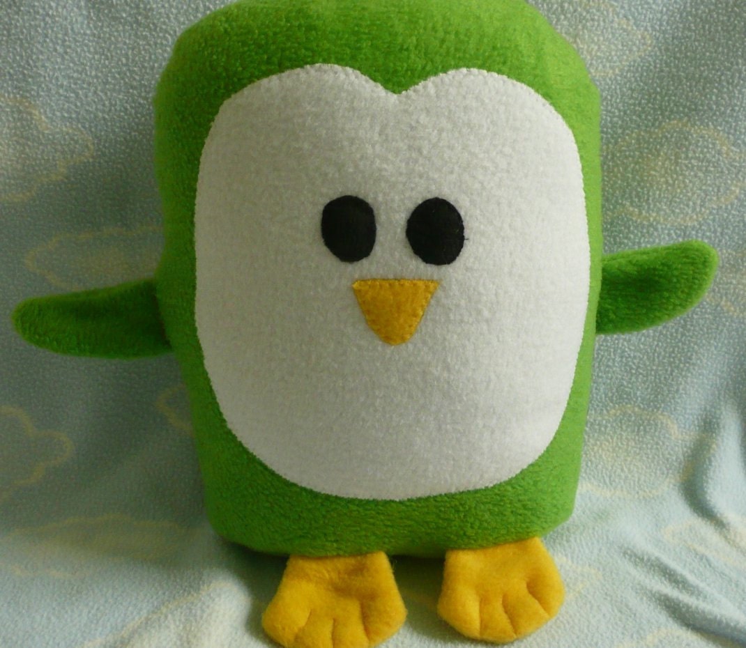 stuffed penguin pillow