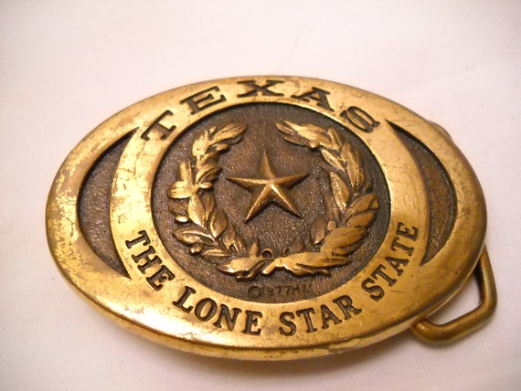 Vintage Texas The Lone Star State Belt Buckle