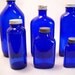 Vintage Medicine Bottles Cobalt Blue Instant Collection