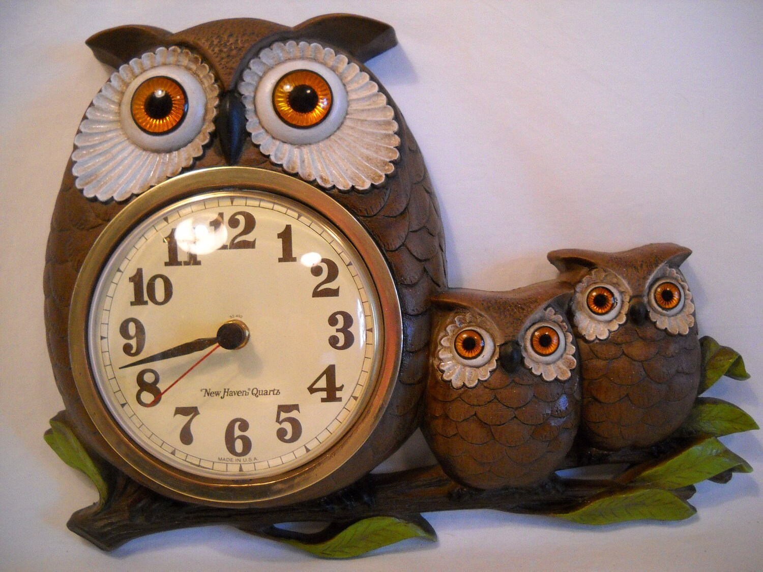 Vintage Owl Clock by SeaPillowTreasures on Etsy
