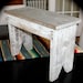 Primitive Small Vintage Bench - Rustic Milking Stool -Reclaimed wood