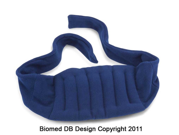 Microwavable Lower Back Heating Wrap With Straps by BiomedDesign