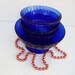 Cobalt Blue Glass Bowls, Cobalt Glass, Custard Dishes
