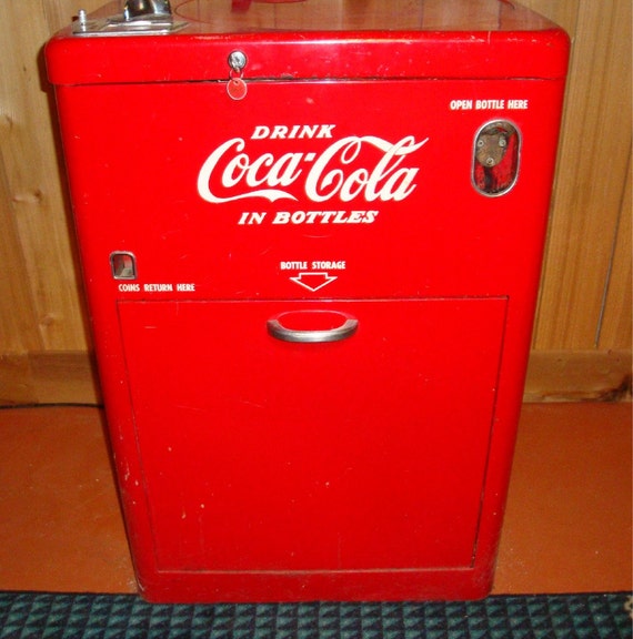 Antique Original Working Antique Coca Cola Machine Vendo Spin