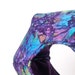 Cat Ball Modern Kitty Cave Bed Purple Batik