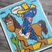 Vintage Wooden Playskool Puzzle, "GROVER BACKWARDS" Frame Tray Puzzle