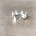 Simple Crown Ring in sterling silver / Adjustable ring