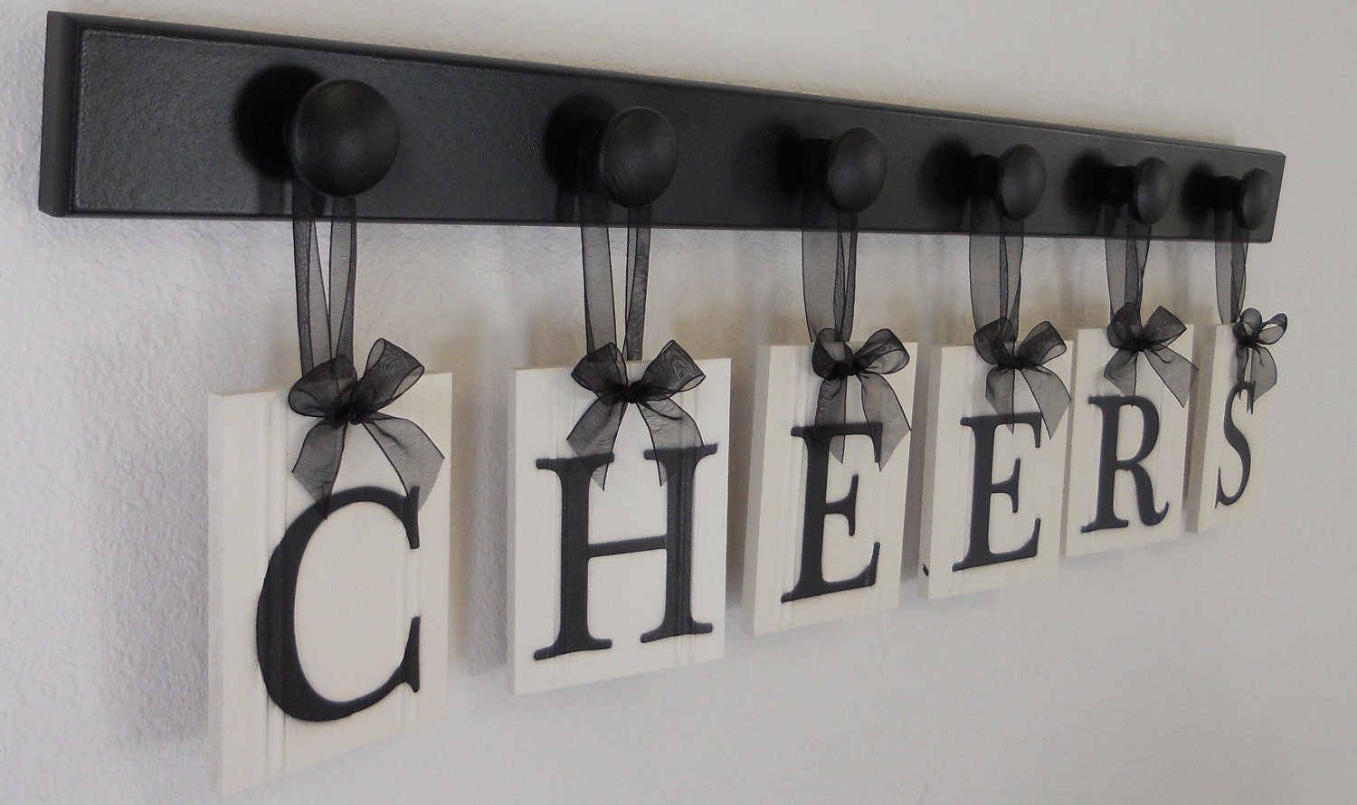 Kitchen Wall Art Custom Signs Set includes Letters CHEERS