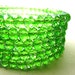 Green Bracelet, Green Crystal, St. Patrick, Irish, Crystal Bracelet, Memory Wire Bracelet