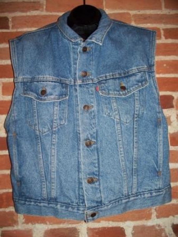 vintage levis denim vest