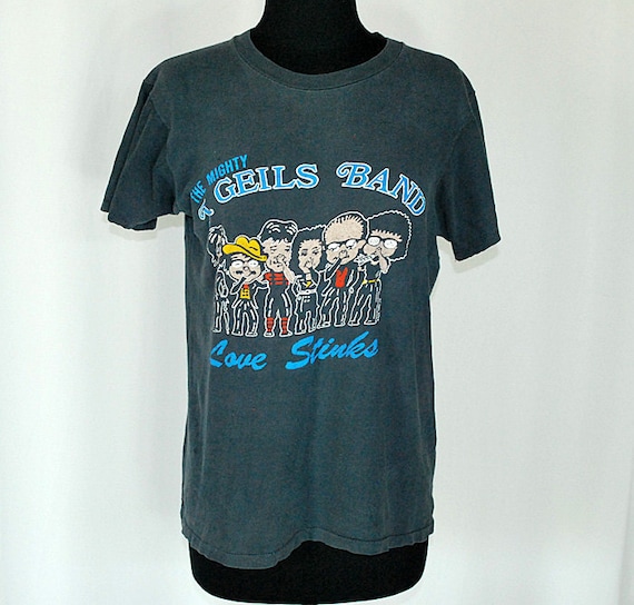 Vintage 1980 J Geils Band Concert TShirt LOVE STINKS medium