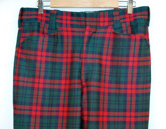 green plaid golf pants