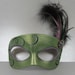 Green and purple masquerade mask