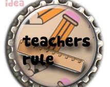 Unique teacher bottle cap related items | Etsy