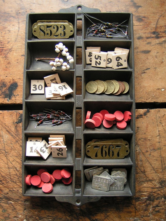 Vintage Cast Iron French Roll Baking Pan
