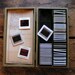 Vintage Baja Tweed Slide Suitcase - Storage Case - with slides