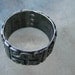 Vintage Mexican Sterling Wide Band Ring Mayan Goth 8. 75