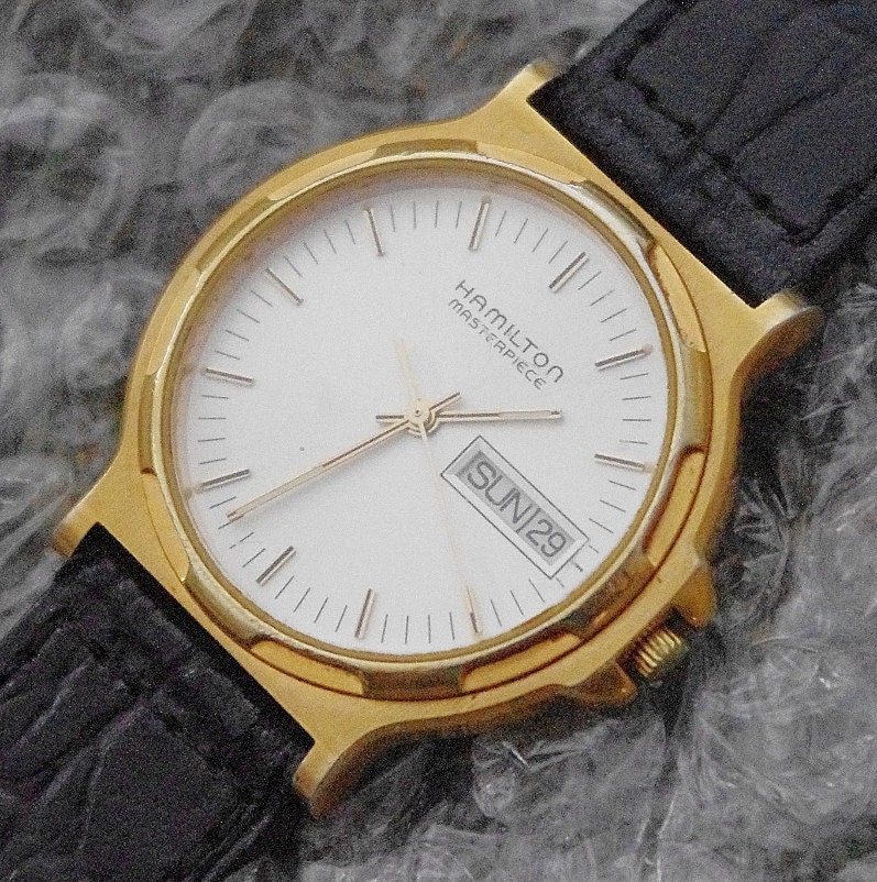 VIntage Hamilton Masterpiece Mens Watch by ItsAboutTimeMostly
