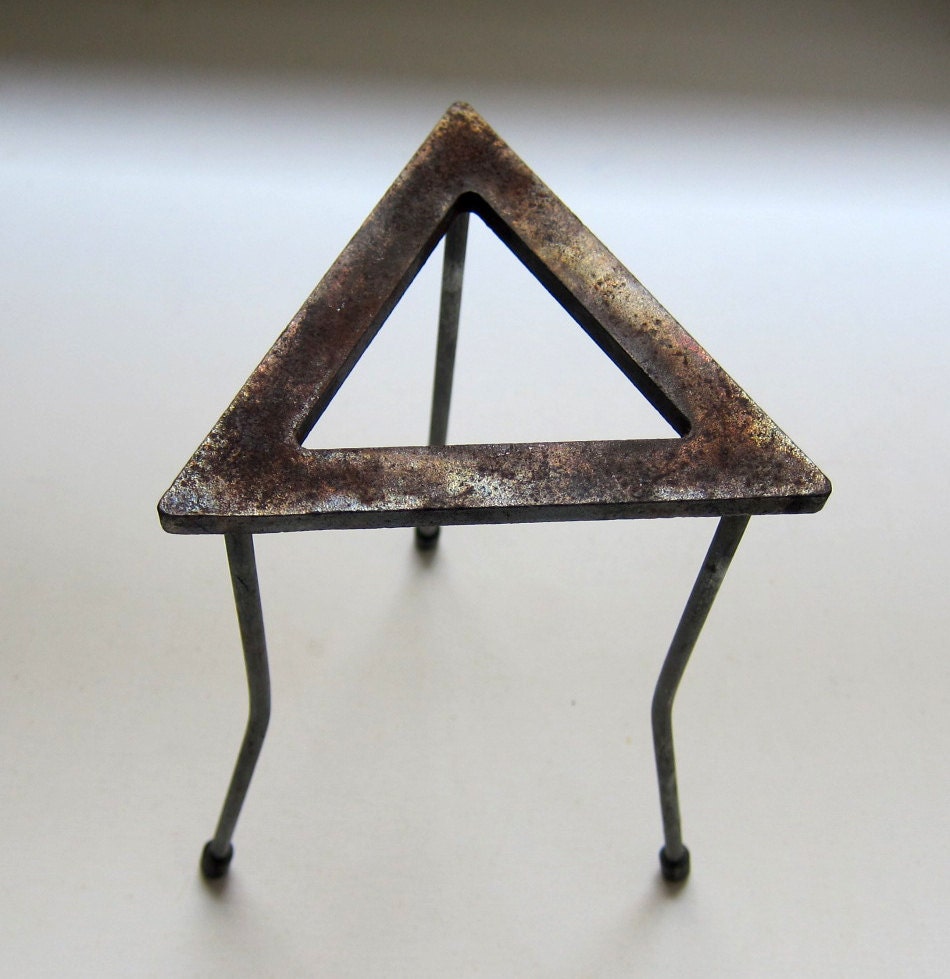 Vintage school bunsen burner chemistry laboratory iron by evaelena