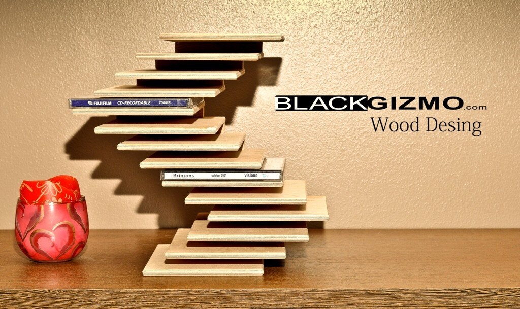 Wooden Design CD Storage CR001