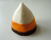 Candy Corn Kid Felted Wool Hat