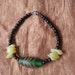 African Millefiori green glassBracelet by Fianaturals on Etsy