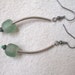 African Krobo recycled glassGreen Earrings by Fianaturals on Etsy