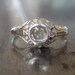 Antique Rose Cut Diamond Engagement Ring from the 1800s