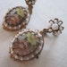 Miriam Haskell handpainted porcelain earrings