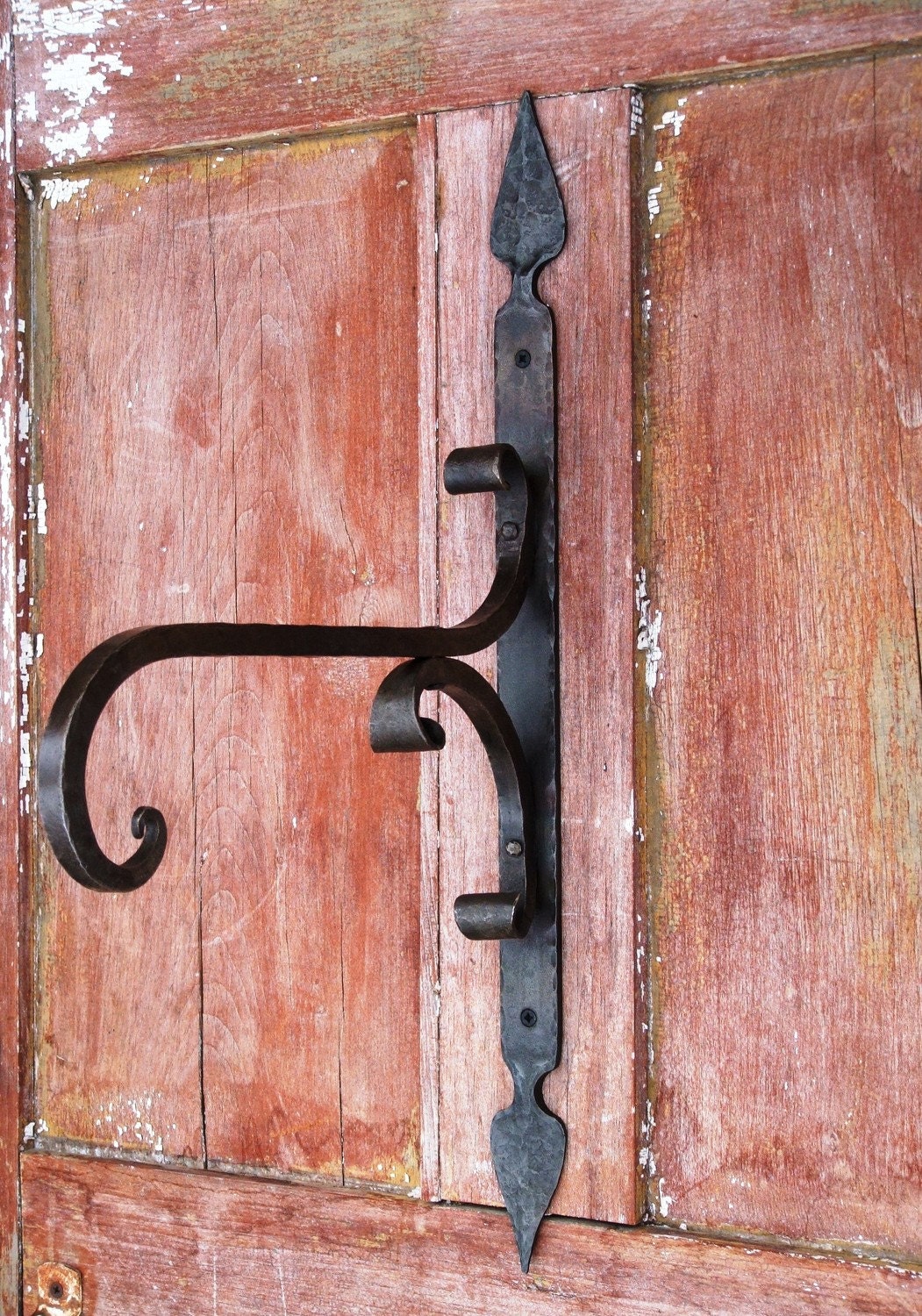 Wrought iron plant hanger by FurnaceBrookIron on Etsy